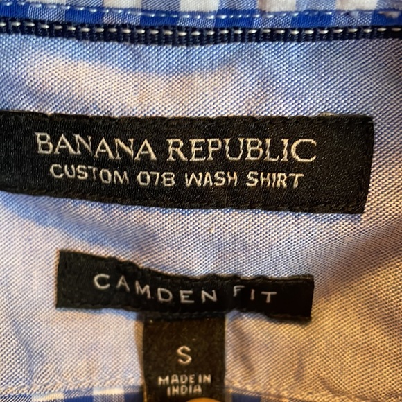 Banana Republic Custom 078 Wash Shirt Camden Fit SZ S - Picture 2 of 7